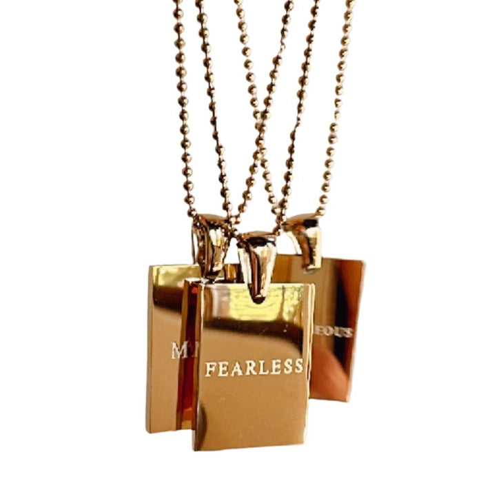"Fearless" Gold Necklace (M&S)