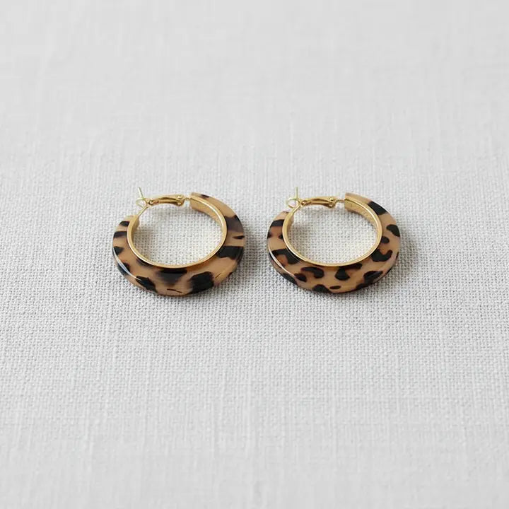 Leopard Hoops