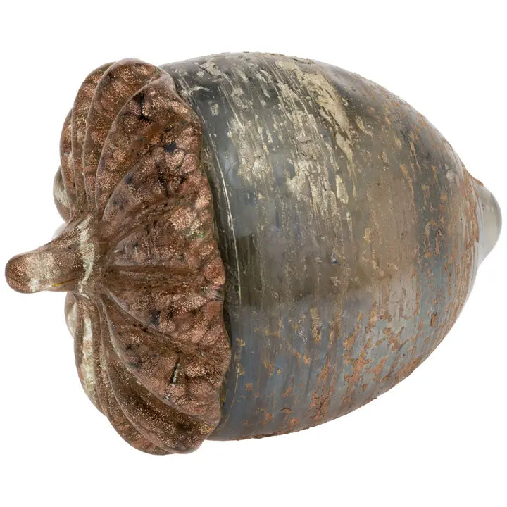 3.5" Umber Grain Glass Acorn
