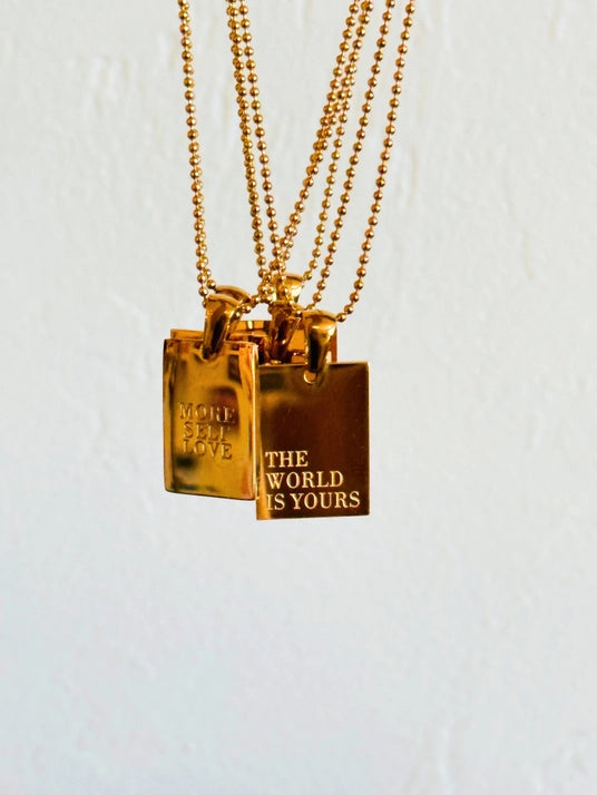 "The World Is Yours" Gold Necklace (M&S)