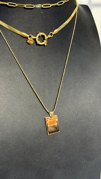 "Worthy" Gold Necklace (M&S)