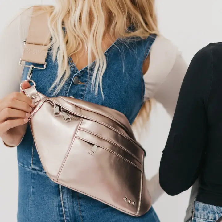 Metallic Oversized Bum Bag