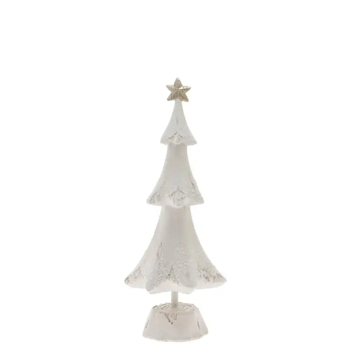 14.5" Tall Pearly Snow Christmas Tree