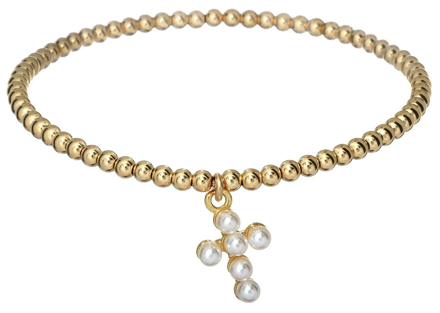"Rachel" Cross Bracelet