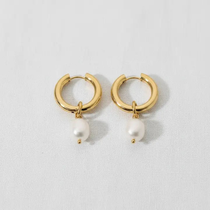 Pearl Hoop Earring