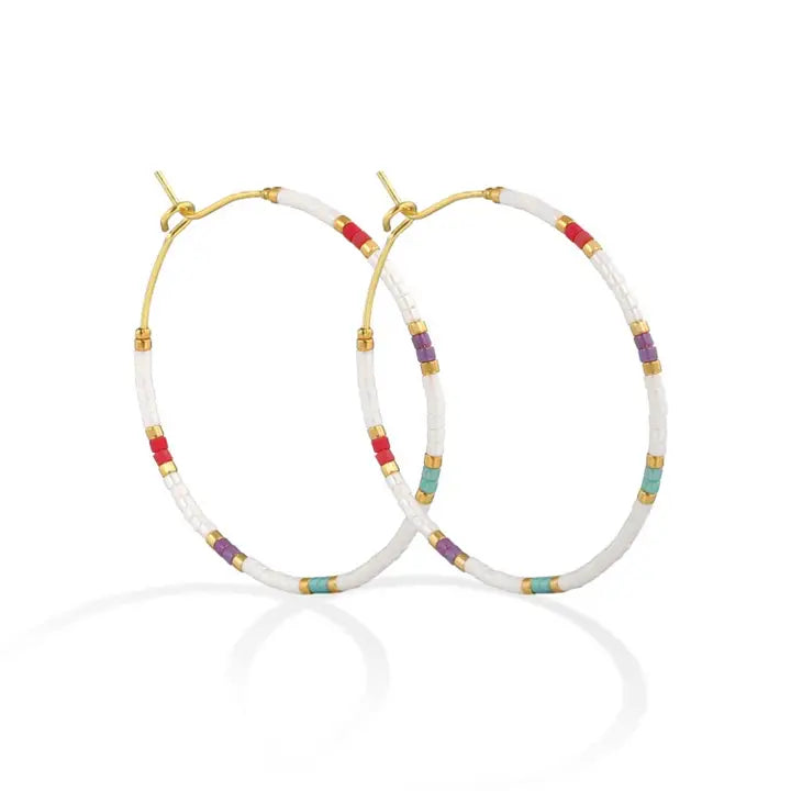 Delica Hoop Earrings