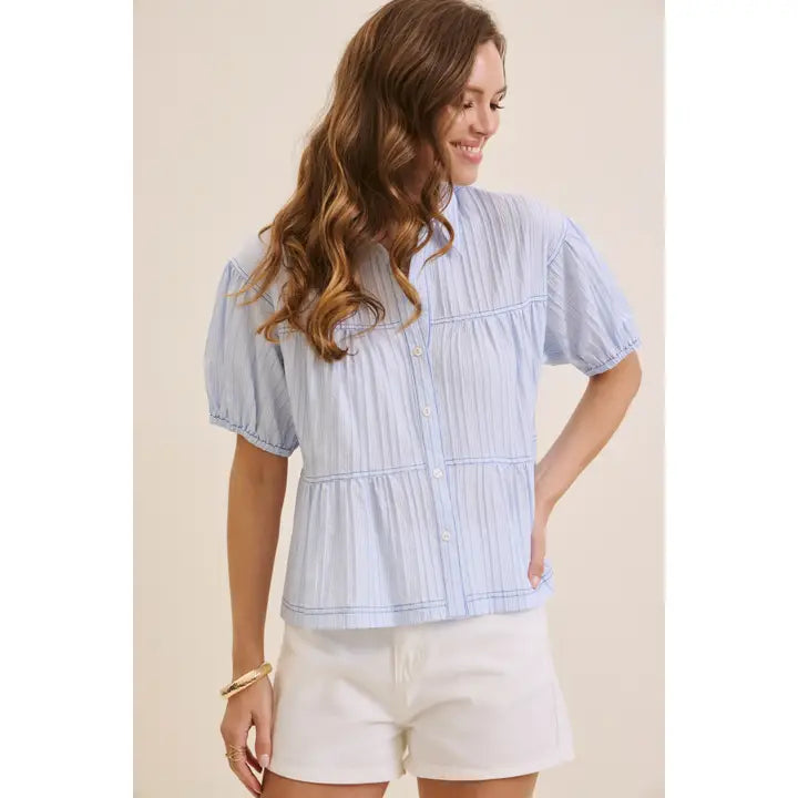 Textured Stripe Shirt