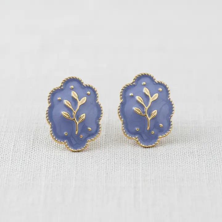 Lavender Floral Earrings