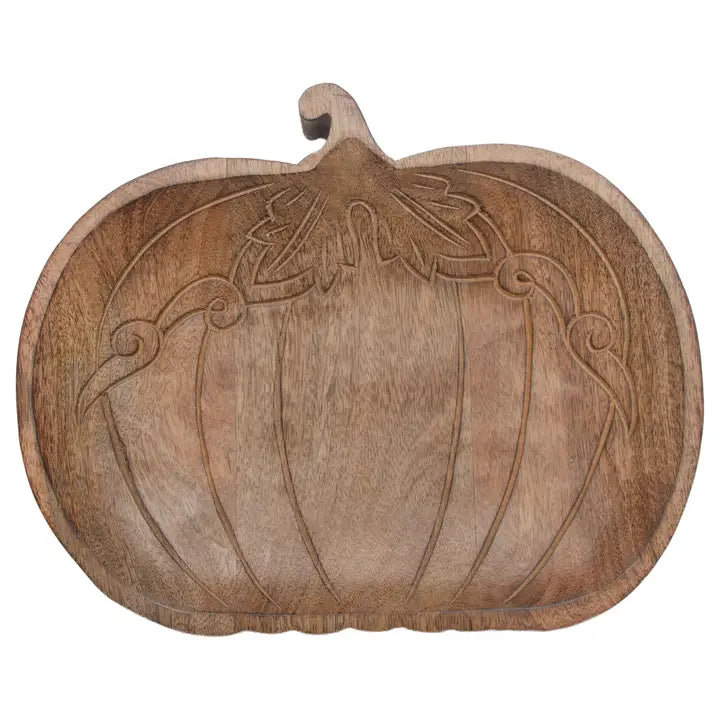 13.75" Engraved Pumpkin Tray