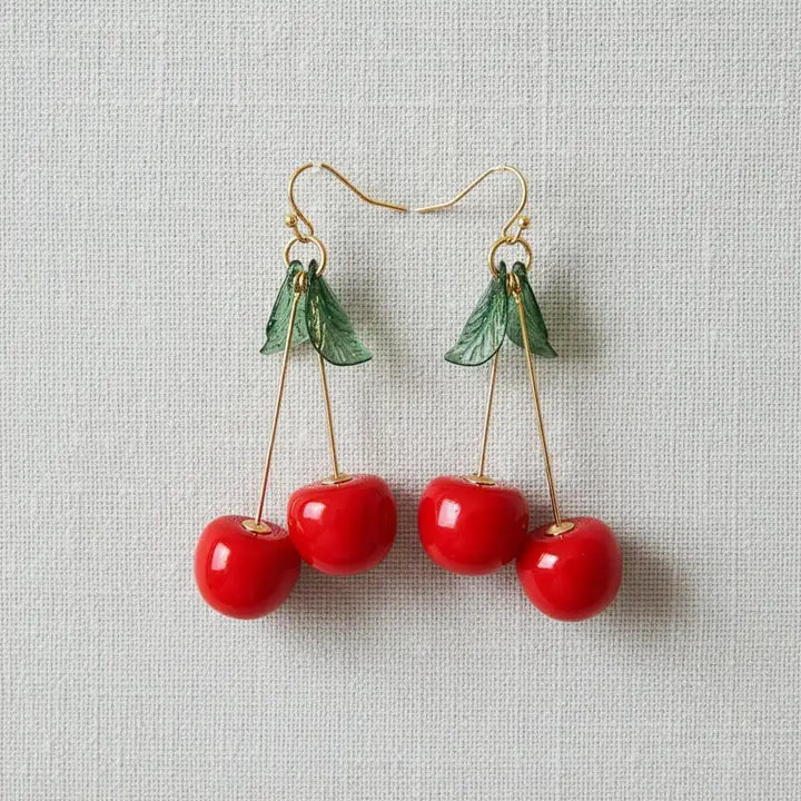 Cherry Drop Earring