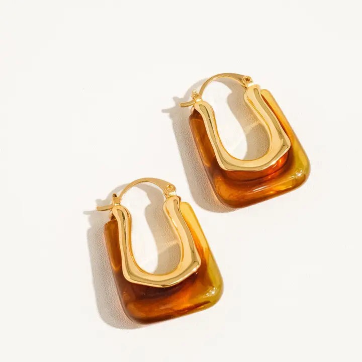 Talia U Shaped Boho Hoop Earring