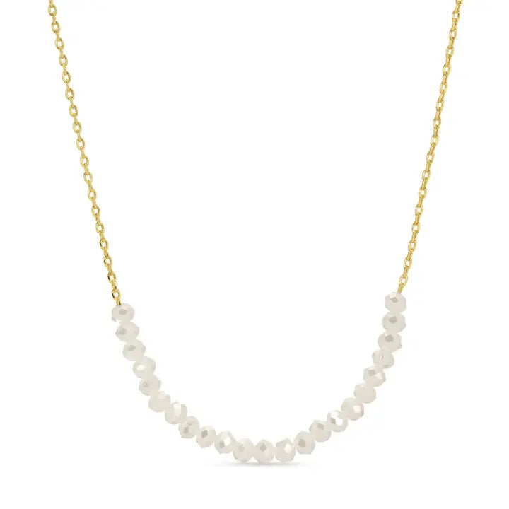 Delicate Crystal Accented Necklace