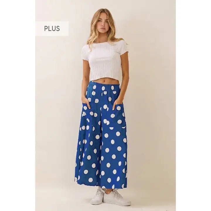 Polka Dot Pull on Pants