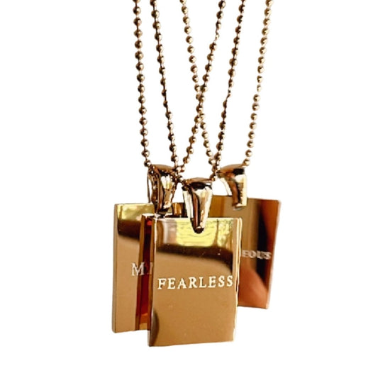 "Fearless" Gold Necklace (M&S)