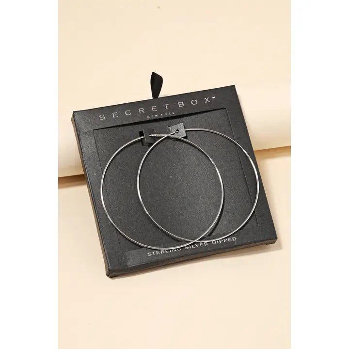 Oversized Skinny Hoop Earrings