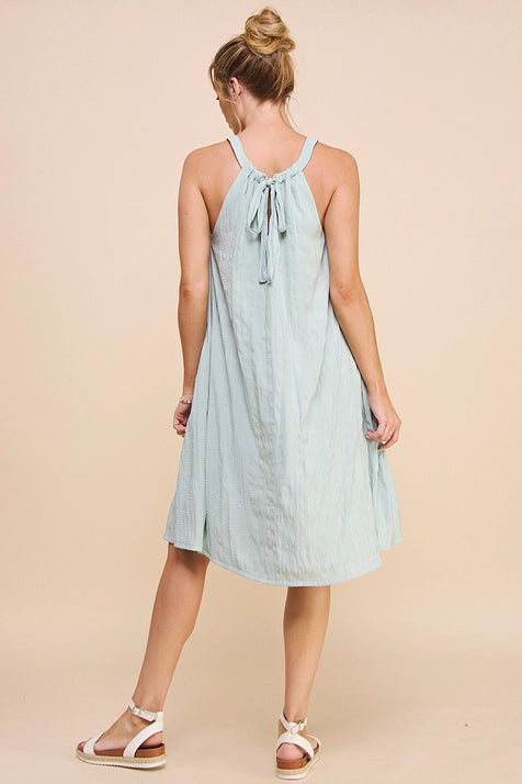 Silky Bamboo Halter Flowy Dress