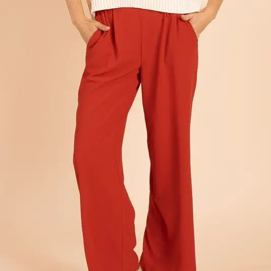 Crepe Banding Pants