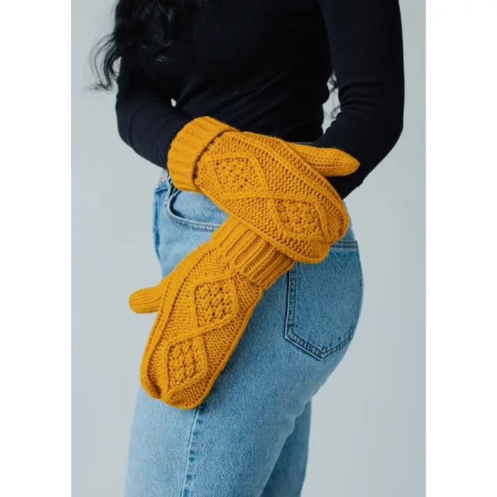 Cable Knit Mittens
