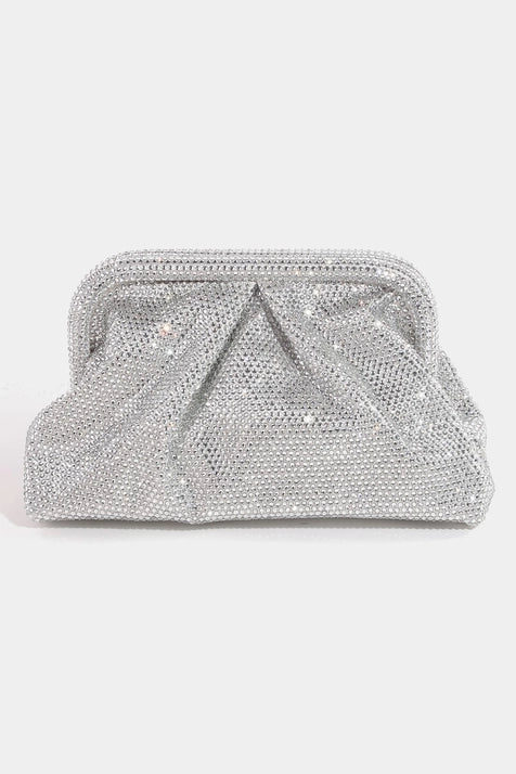 Rhinestone Pave Clutch Bag