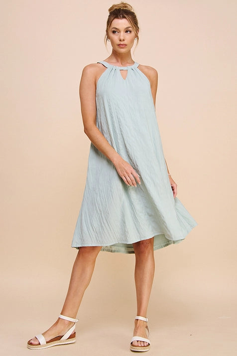 Silky Bamboo Halter Flowy Dress
