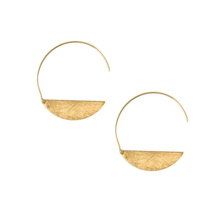 Threader Moon Earring
