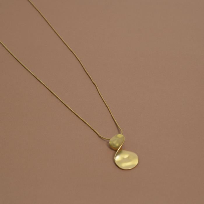 Curled Infinity Pendant Necklace