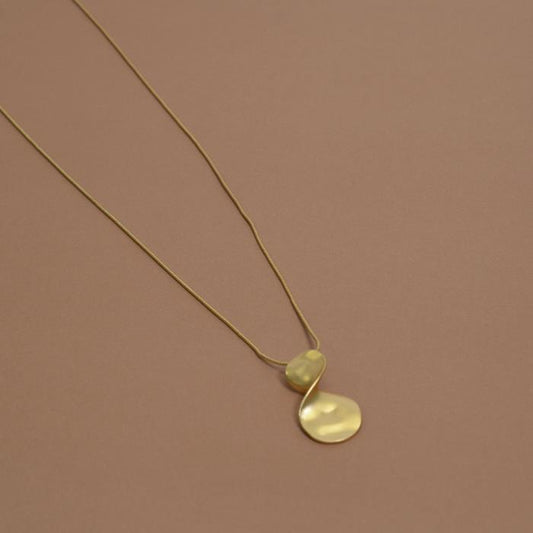 Curled Infinity Pendant Necklace