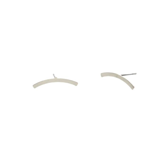 Curved Bar Stud Earrings