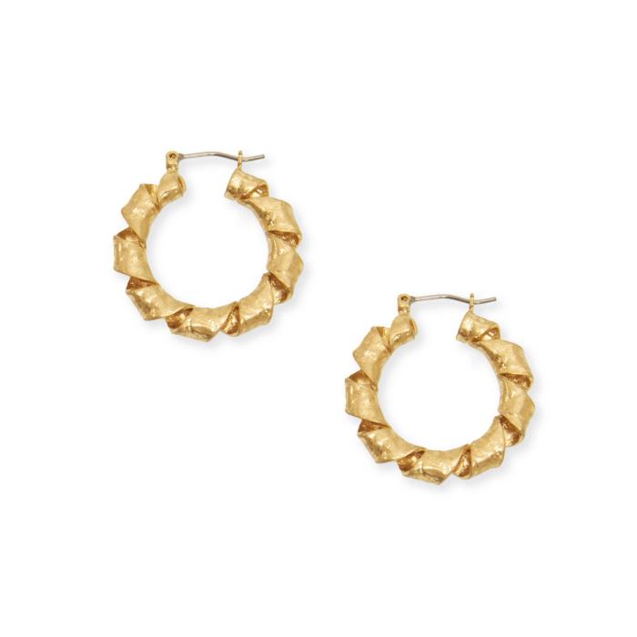 Twisted Ribbon Hoop Earring