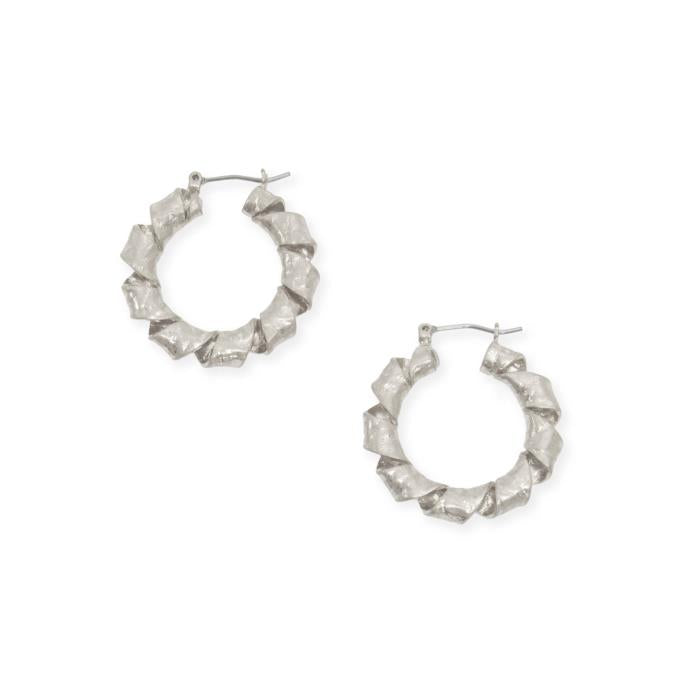 Twisted Ribbon Hoop Earring