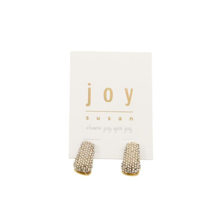 Pav Trap Hinged Hoop Earring