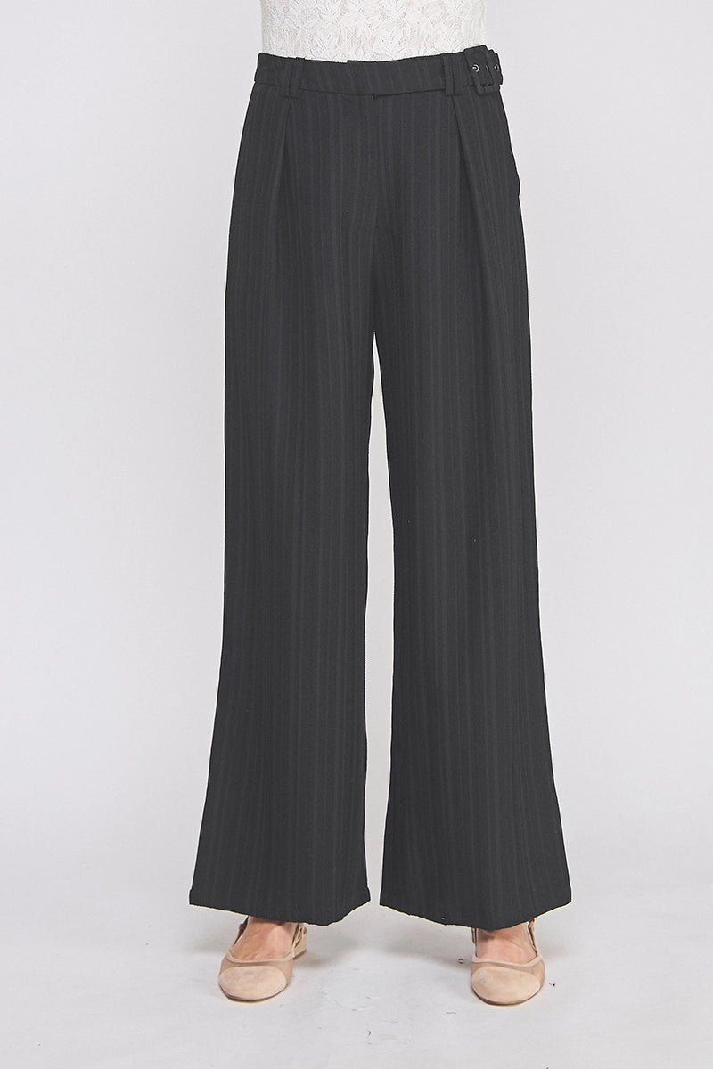 Twill HW Wide Leg Pant