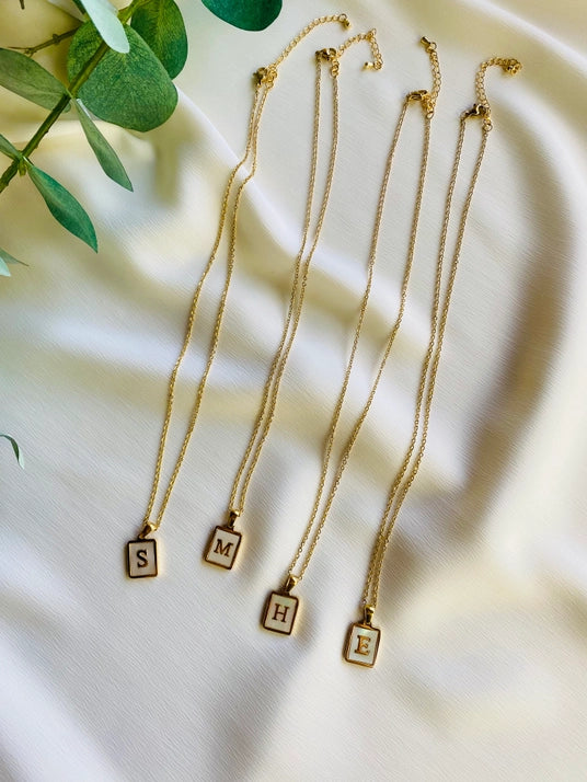 Frankie Pearl Letter Necklaces (M&S)