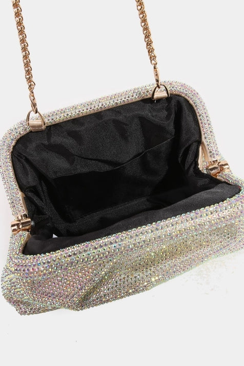 Rhinestone Pave Clutch Bag