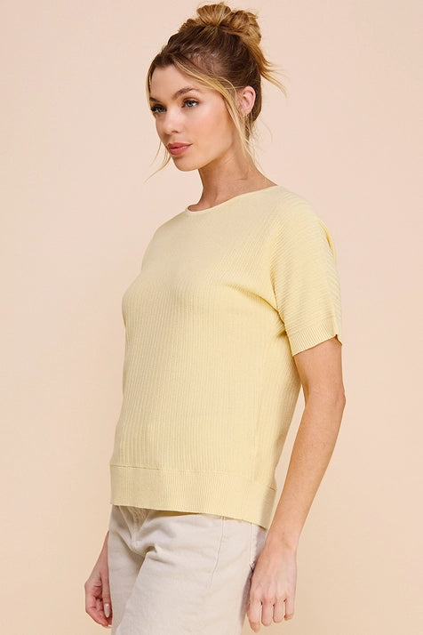 Mini Chevron Texture Top