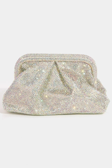 Rhinestone Pave Clutch Bag