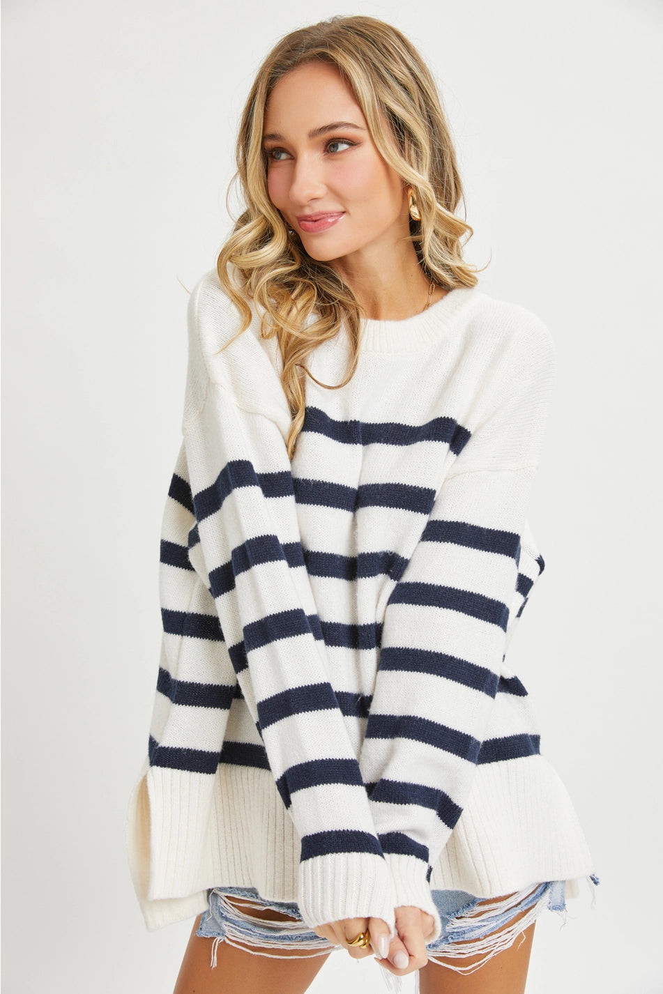 Oversized Striped Sweater