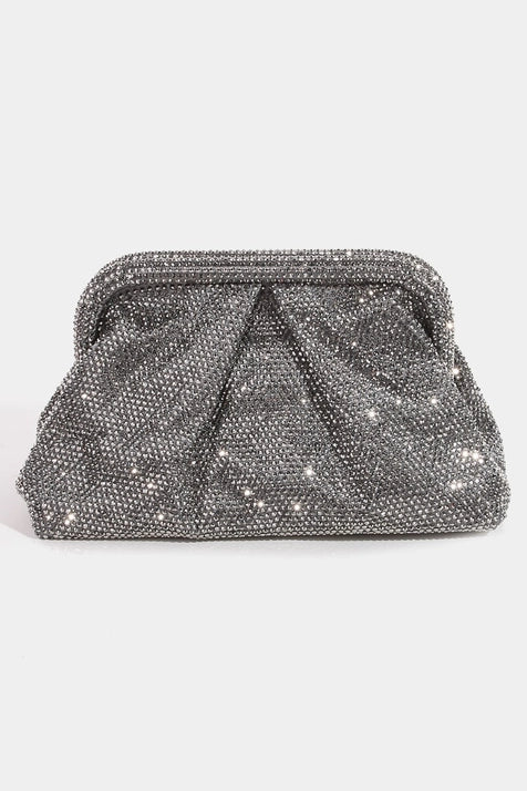 Rhinestone Pave Clutch Bag