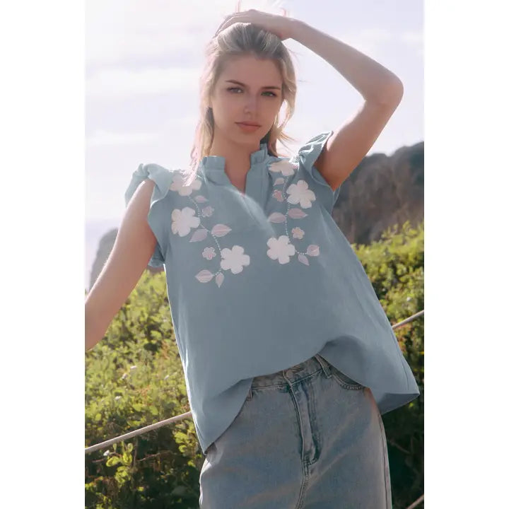 Textured Woven Top