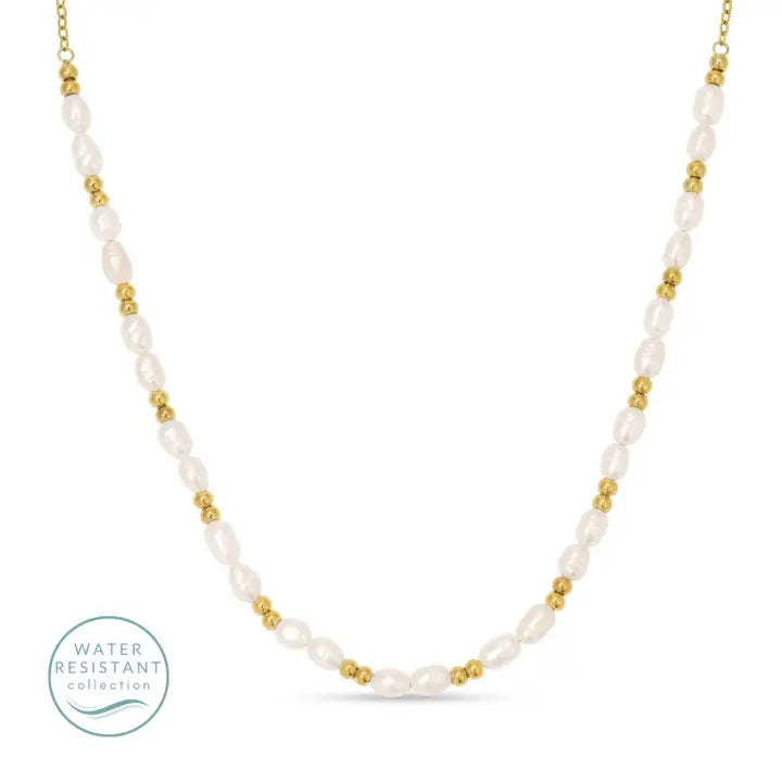 Beaded Pearl Necklace
