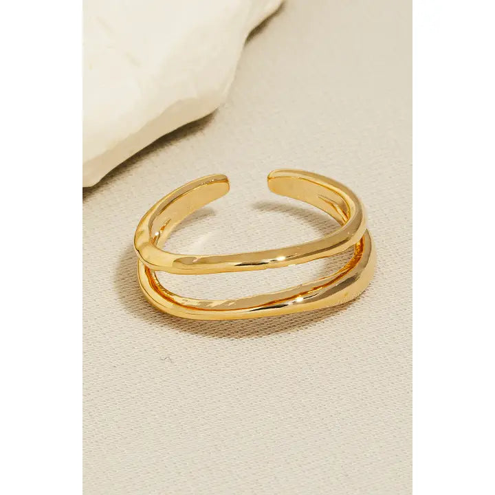 Two Row Gold Ring