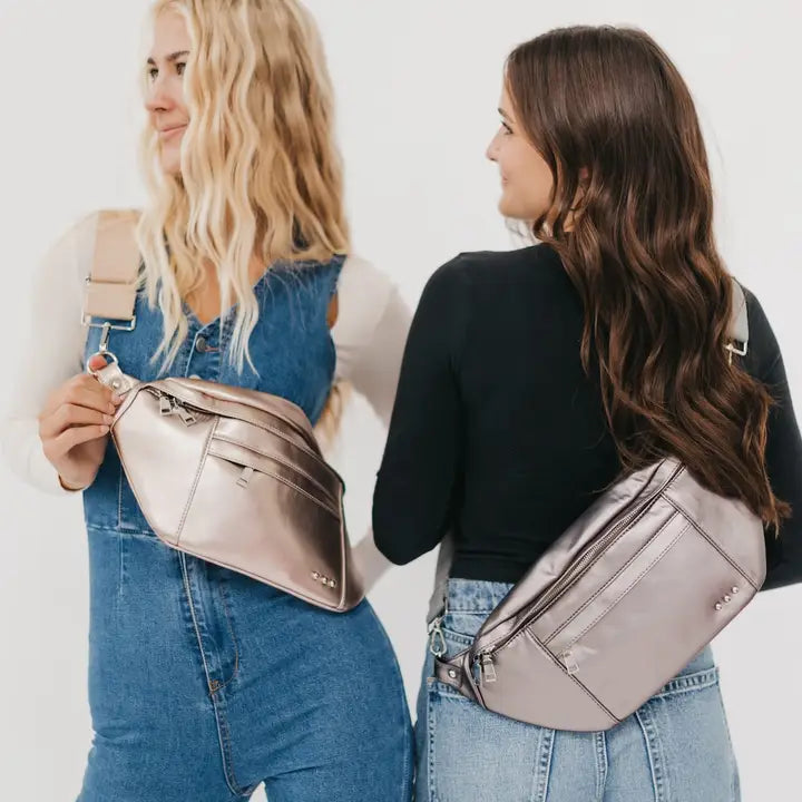 Metallic Oversized Bum Bag