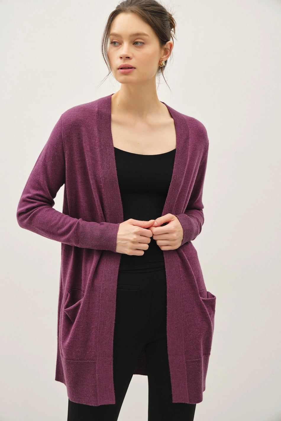Basic Open Cardigan