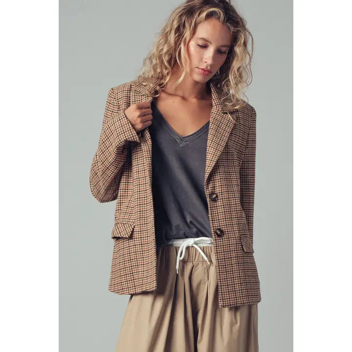 Houndstooth Blazer