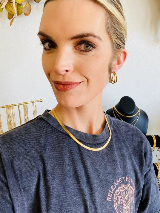 Triple Gold Hoop Earrings (M&S)