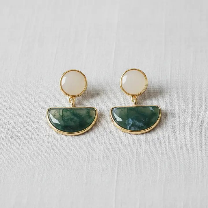 Green Drop Earring