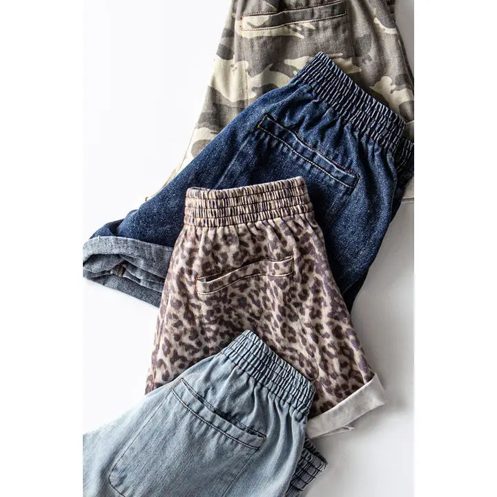 Leopard Lounge Runner Shorts