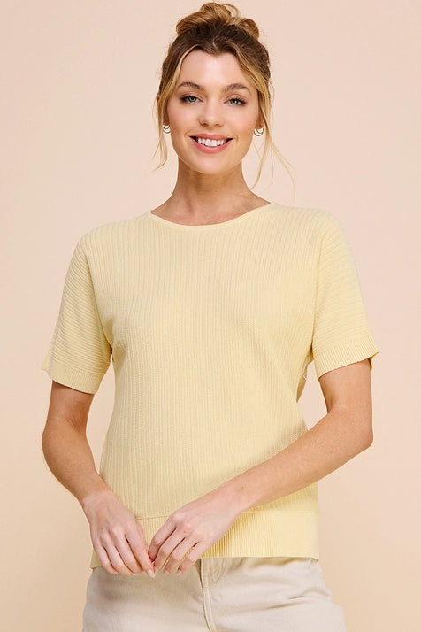 Mini Chevron Texture Top