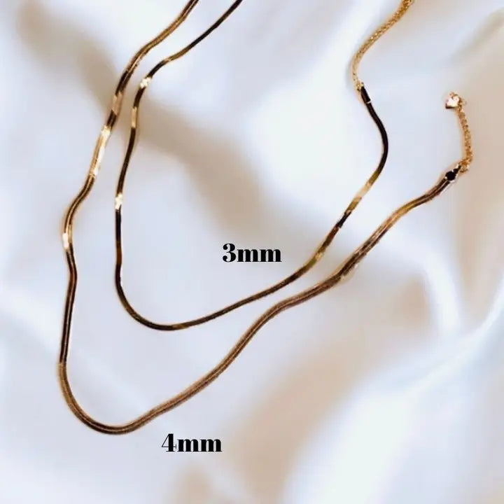 Layering Herring Bone Gold Necklace (M&S)