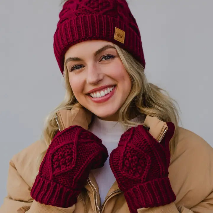 Cable Knit Mittens